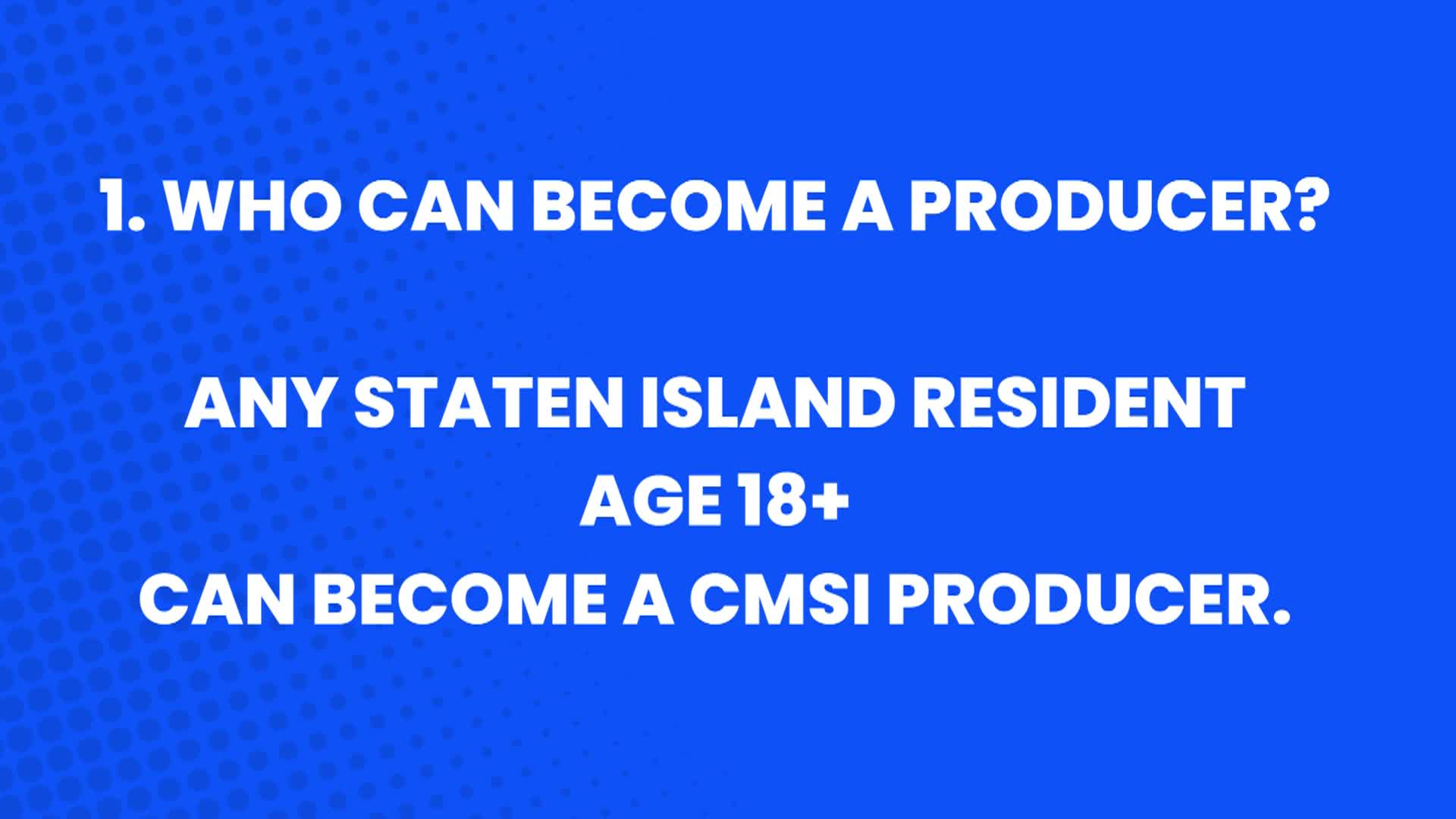 Thumbnail image for Become a Producer PSA