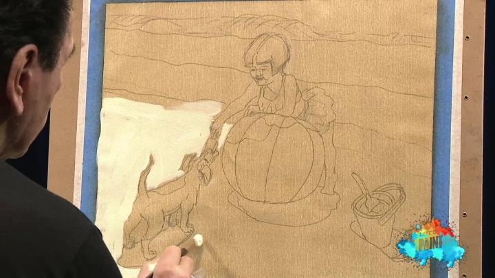 Thumbnail image for Let's Paint - Little  Girl On The Beach - Pt. 1
