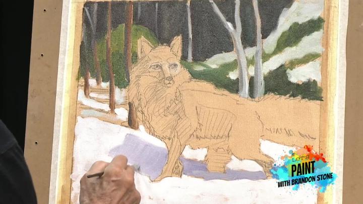 Thumbnail image for Let's Paint - The Fox  In The Snow - Pt.1