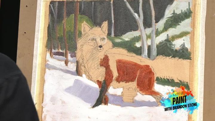 Thumbnail image for Let's Paint - The Fox  In The Snow - Pt. 2